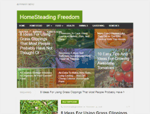 Tablet Screenshot of homesteadingfreedom.com